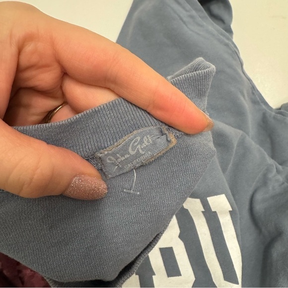 Brandy Melville John Galt Light Blue Malibu Long Sleeve T-Shirt - Picture 10 of 10